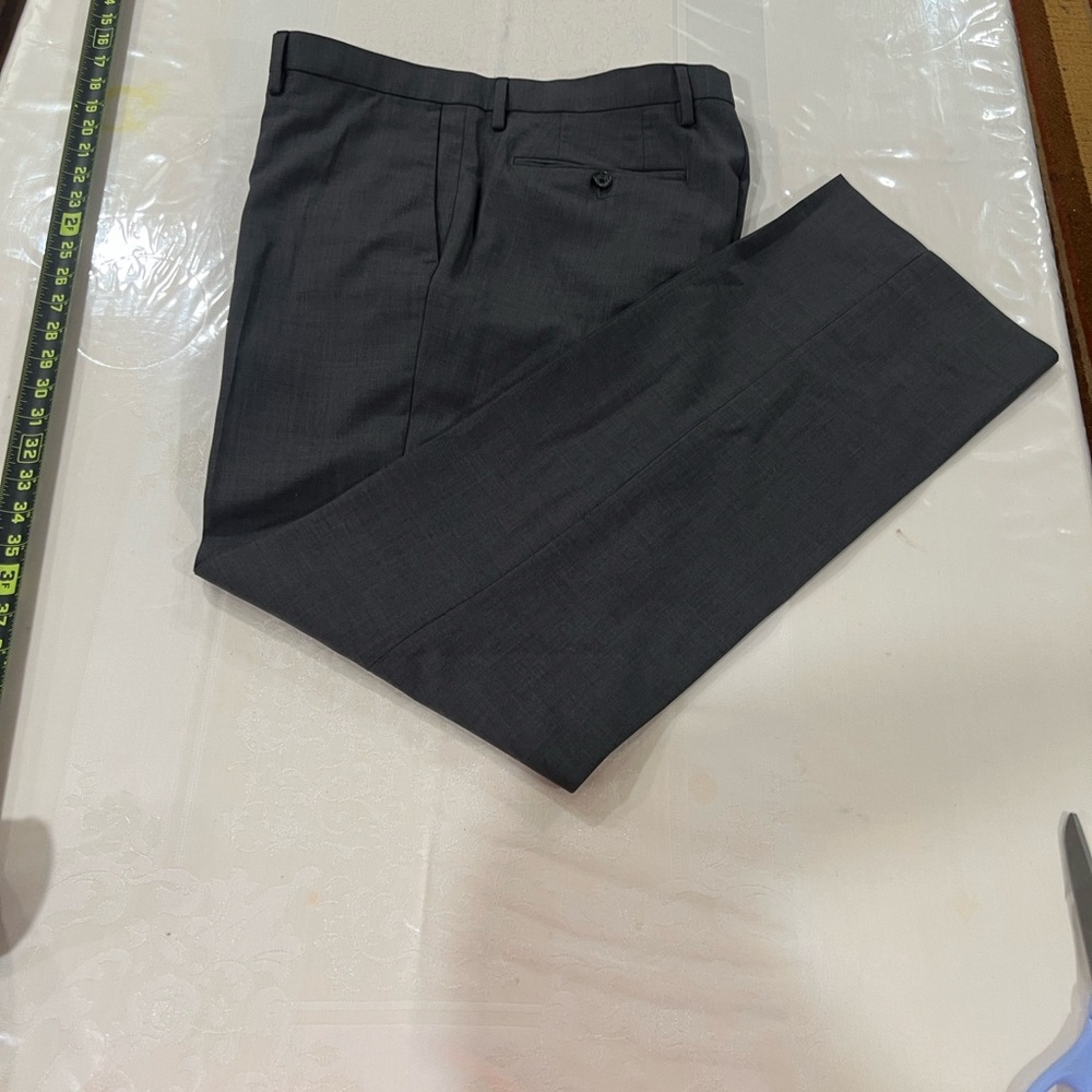 Banana Republic Classic Fit Pants in Charcoal and Black Trim